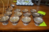 (13) Oneida Sambonet Silver Plated Pedestal Dessert Cups