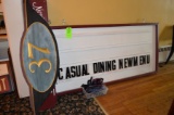 Hanging Sign w/ Poly Letters