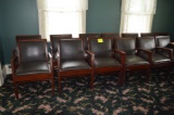 (13) Vinyl Upholstered Chairs w/ Arms