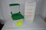 (8) Cambro Storage Containers