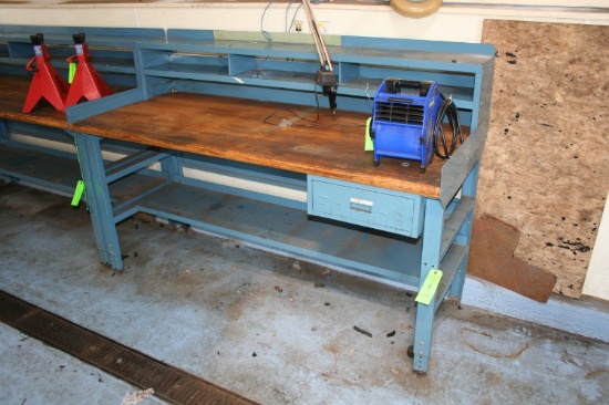 Oak-Top Steel Workbench