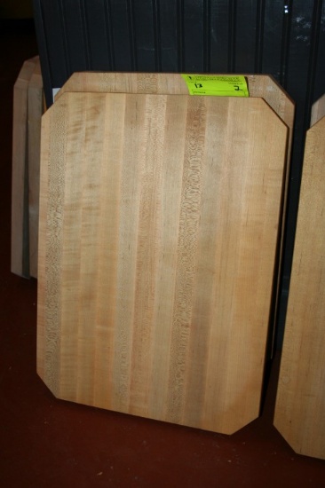(2) Maple Butcher Block Cutting Boards