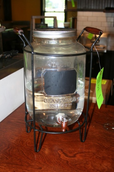 Glass Water Dispenser w/ Stand