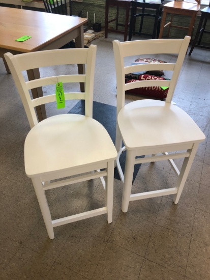 (2) Ladder-Back Stools