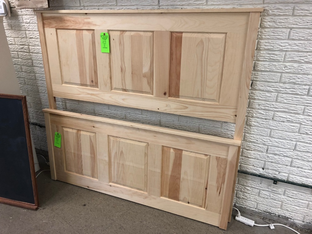 Pine 3 Panel Headboard Footboard Industrial Machinery