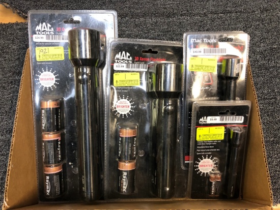 (4) Asst. MAC Flashlights