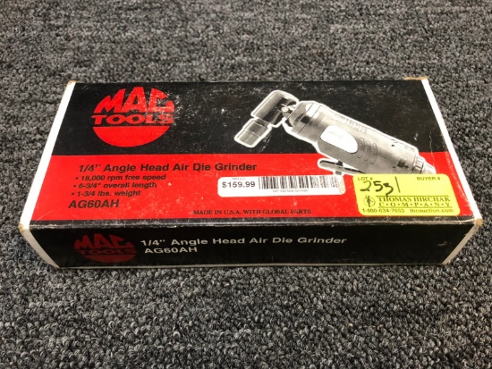 MAC 1/4" Angle Head Air Die Grinder