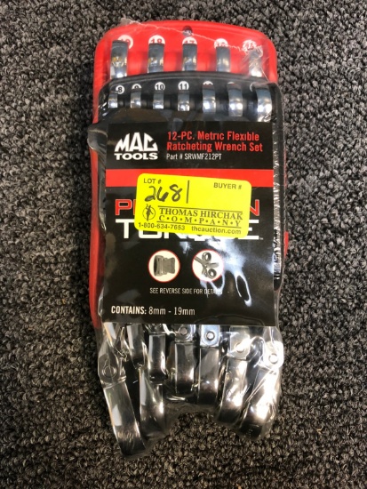 MAC 12pc. Metric Flexible Ratcheting Wrench Set