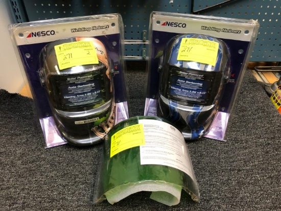 (2) Nesco Welding Helmets & Face Shield