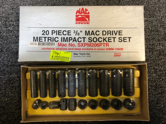 MAC 20pc. 3/8" MAC Drive Metric Impact Socket Set