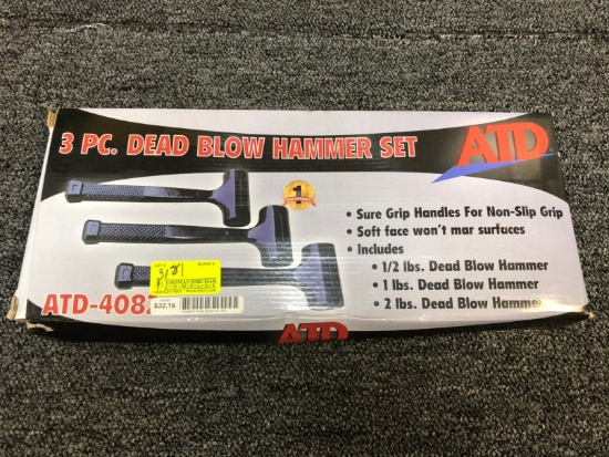 ATD 3pc. Dead Blow Hammer Set