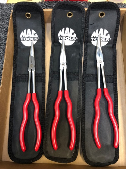 (3) Asst. MAC Long-Neck Pliers