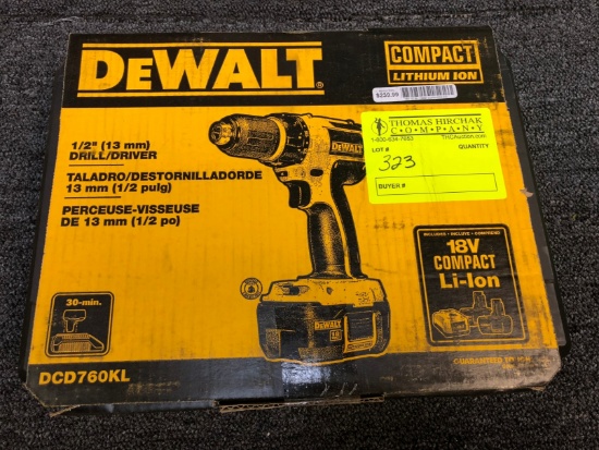 DeWalt 1/2" 18v Drill / Driver Set