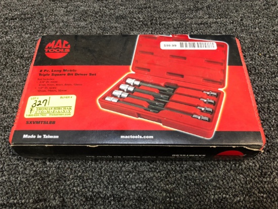 MAC 8pc. Long Metric Triple Square Bit Driver Set