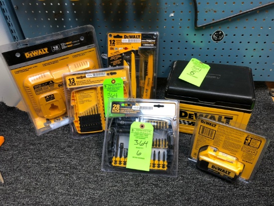 (6) DeWalt Accessories: Blades; Bits; & Other