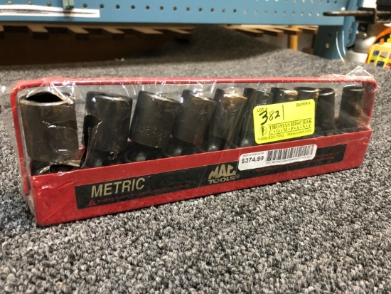 MAC 10-PC. 3/8" Metric Universal Impact Deep Socket Set
