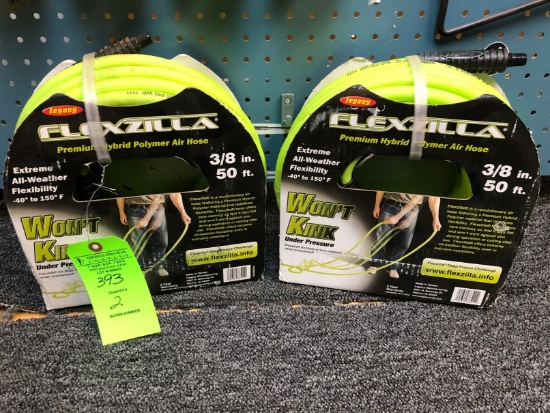 (2) Flexzilla 3/8" Air Hoses - 50' each