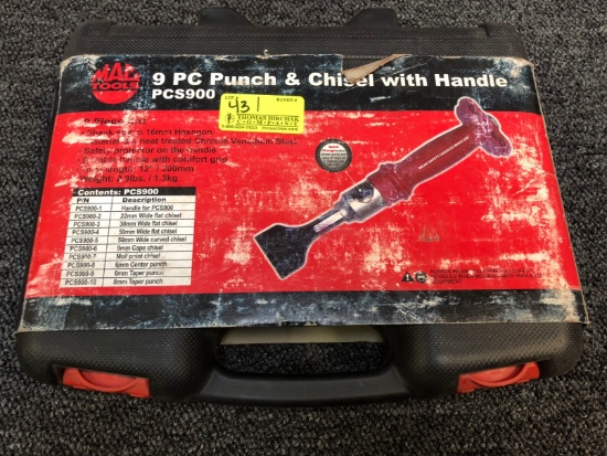 MAC 9-PC. Punch & Chisel w/ Handle