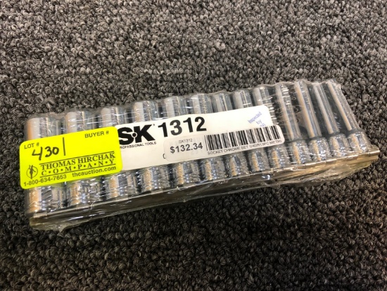 SK 13-PC. 1/4" Drive Chrome Metric Socket Set