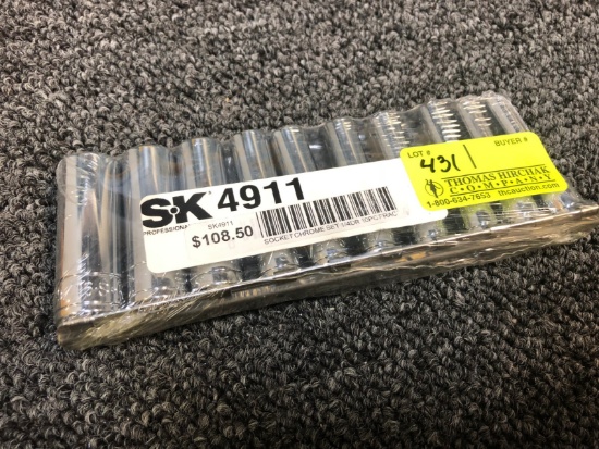 SK 10-PC. 1/4" Drive Chrome Socket Set