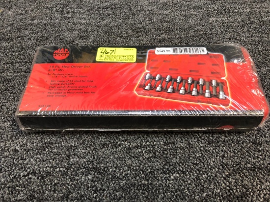 MAC 14-PC. 3/8" Drive Hex Driver Set