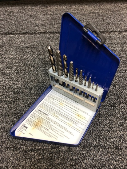 Hanson 10-PC. Extractor & Left-Handed Cobalt Drill Set