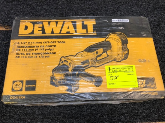 DeWalt 4-1/2" Cut Off Tool 18 v