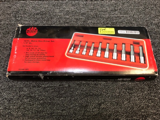 MAC 10-PC. 1/2" Metric Hex Driver Set