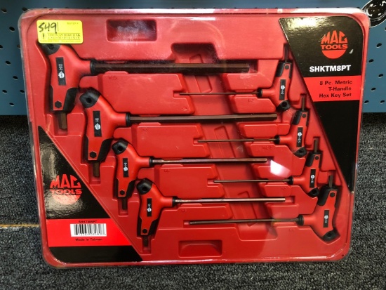 MAC 8-PC Metric T-Handle Hex Key Set