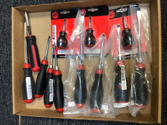 (12) MAC Flat & Phillips Screwdrivers