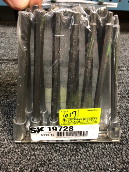 SK 3/8" Drive Fractional & Metric Allen Wrench Set