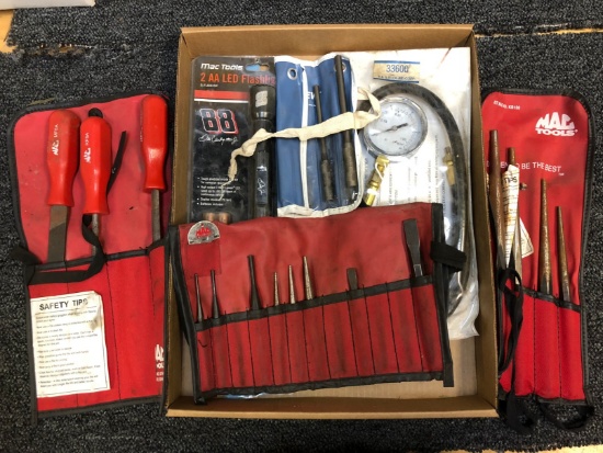 Asst. MAC Punches, Files, Chisels, Flashlight & Testers