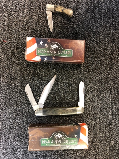 (2) Bear & Sons Knives