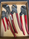 (4) Asst. MAC Big Jaw Pliers