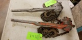 (2) 3/4 Ton Lever-Chain Hoists