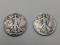 (1) 1936 & (1) 1941 Liberty Walking Half Dollars