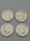 (4) 1964 Kennedy Half Dollars