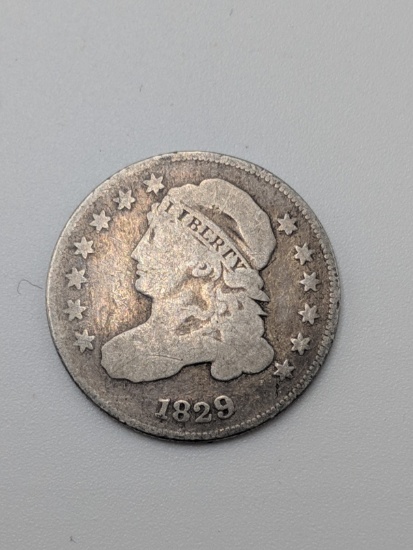 1829 Capped Bust 10¢