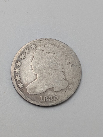 1835 Capped Bust 10¢