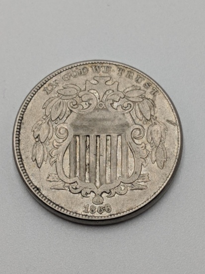 1866 Shield 5¢
