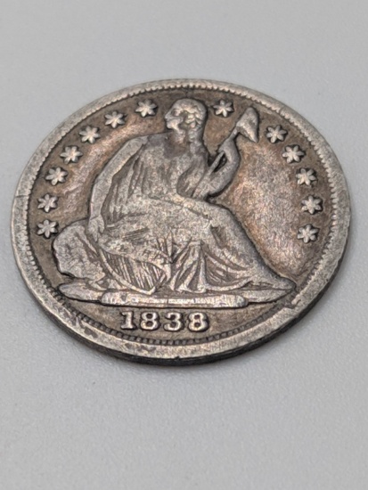 1838 Liberty Seated 5¢