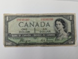 1954 Canadian $1 Bill