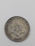 1853 Silver 3¢