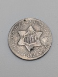 1853 Silver 3¢