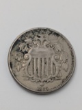 1866 Shield 5¢