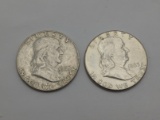 (2) 1963 Franklin Half Dollars