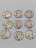 (9) Asst. Washington 25¢