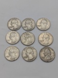 (10) Asst. Washington 25¢