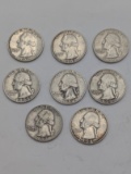 (8) Asst. Washington 25¢