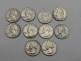 (10) Asst. Washington 25¢